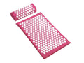 BlissPoint Pink Acupressure Yoga Mat & Massage Cushion Set