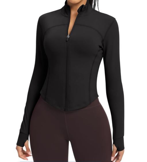 Women's Lightweight Cropped Workout Jacket - Fierce, Breathable Heat for Epic Gym Sessions & Street-to-Sweat Style