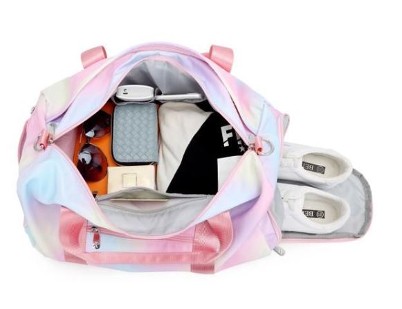 Tie-Dye Fitness Bag – Separate Wet & Dry Compartments