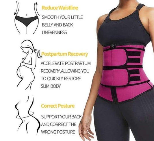 Latex Compression Waist Trainer – Tummy Control Slimming Belt