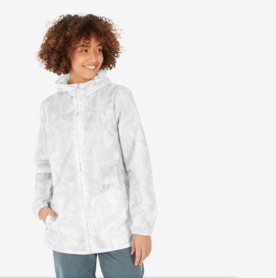 Quechua Women's Raincut Full Zip Hiking Jacket - Unstoppable Windproof, Water-Repellent Armor for Conquering Wild Trails