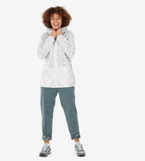 Quechua Women's Raincut Full Zip Hiking Jacket - Unstoppable Windproof, Water-Repellent Armor for Conquering Wild Trails