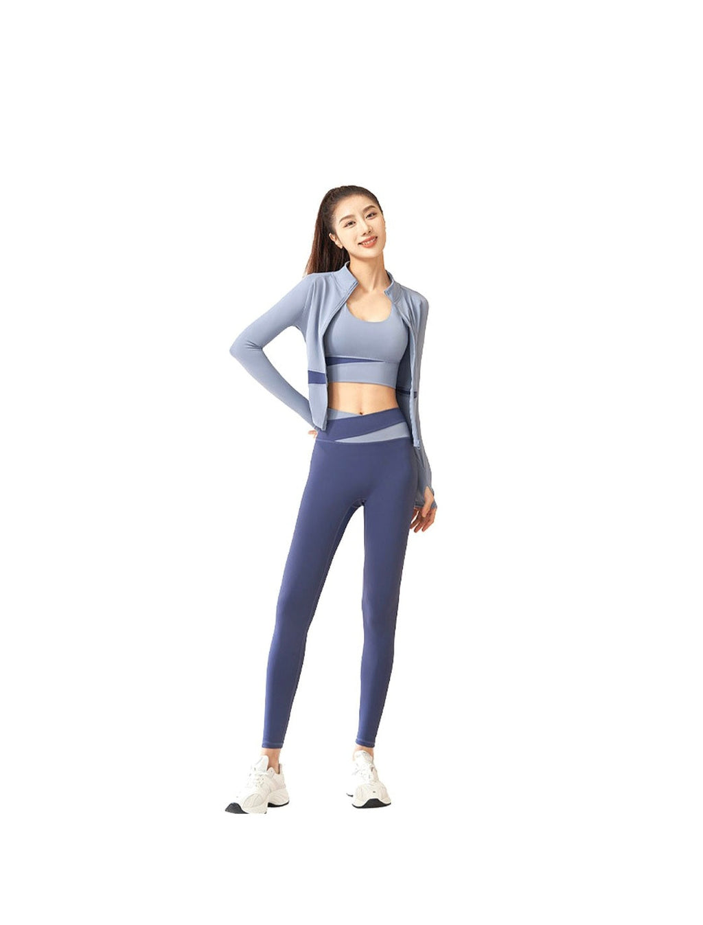 Tracksuits for ladies -sports bra-fitness jacket 3 piece set