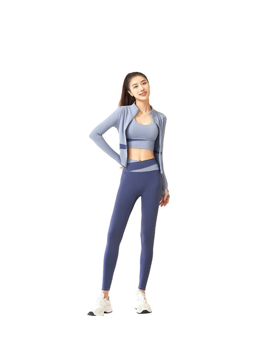 Tracksuits for ladies -sports bra-fitness jacket 3 piece set