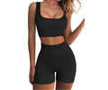 Two Piece Women Clothing Activewear Gym Yoga Sets