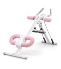 MERACH Adjustable Ab Trainer Foldable Machine for Abs Workout at Home Gym - White