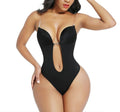 U Plunge Bra Backless Thong Bodysuit - Seamless Low-Cut Shapewear for Sexy Comfort & Curve-Sculpting Support